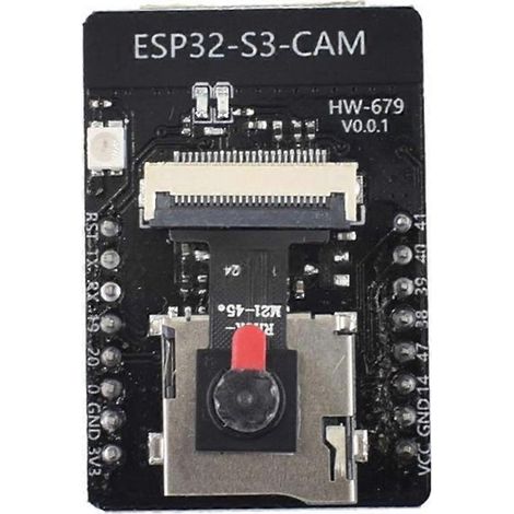 Módulo de placa de desarrollo ESP32-S3-CAM WiFi Bluetooth, placa ESP32-S3, ESP32 S3 CAM para conexión a sensores externos, etc. (1/5)