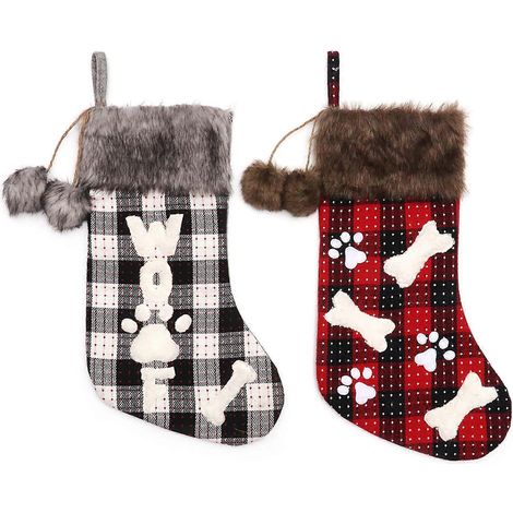 Chaussettes de Noël pour Animaux - 18 Stockings Cadeaux Suspendus pour Chiens et Chats (1/4)