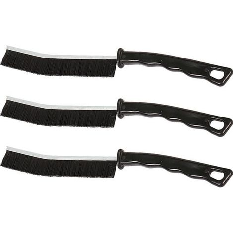 Brosse de Nettoyage des Interstices 3 pièces, Brosse Nettoyage Salle de Bainbrosse Joint Carrelag, Brosse de Nettoyage à Poils Durs pour Rainure Fenetre, Salle de Bain, Toilettes, Cuisine (1/4)