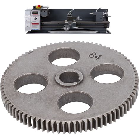 Pignon de tour compatible avec les mini-machines de découpe de métaux MX-210 et WM-210 (8x16, 220x400, 220x600, 220x750) - Remplacement T84 série 210 (84 dents) (1/5)