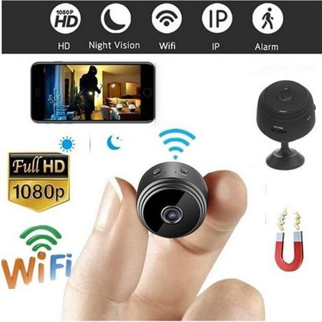 A9 HD 1080P Mini Caméra Sans Fil Wifi Sécurité Cam Vision Nocturne Détection de Mouvement-Ywey (1/5)