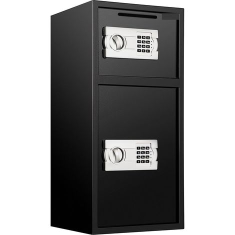 Petit coffre-fort Coffre-fort électronique, tirelire cachée secrète accès numérique et clés de remplacement for les documents de bijoux d'argent de magasin(74L) (1/5)