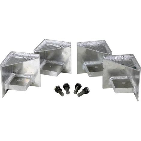 Alutec 41010 Patas de palé de aluminio 100 mm pack de 4