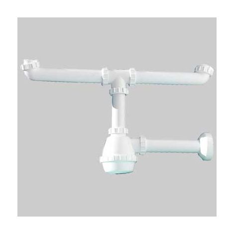 Sifone 2 vie PVC 'MARIPLAST'  1 1/2     MARYPLAST