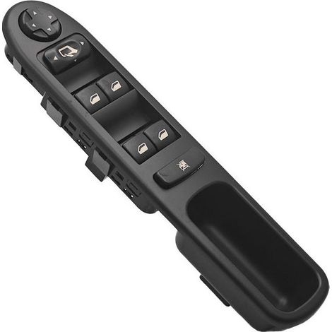 6554.QG Ensemble de bouton de commande de lève-vitre électrique automobile, adapté aux Peugeot 207 et Citroën, commande la montée et la descente des vitres électriques, facile à utiliser. (1/4)