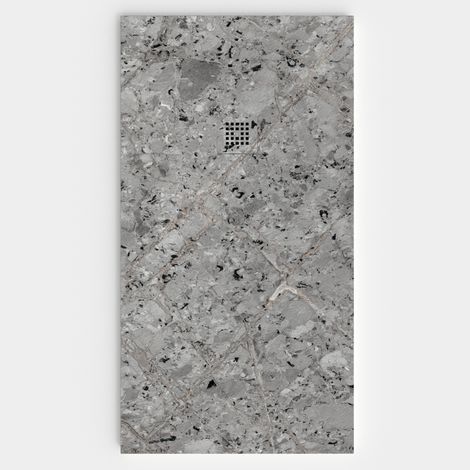 VAROBATH - Receveur de douche 3D 100x140 - Modèle ODILIA effet marbre (1/5)
