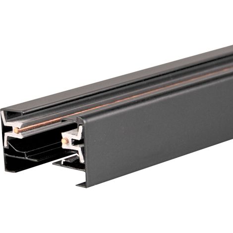 Binario monofase 1m nero alluminio IP20 Polux 321831 (1/5)