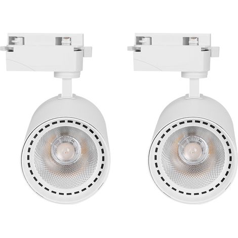Spot Led Réglable - 30 W - 220 V - 4000 K - Orientation 360° Horizontal 90° Vertical - Pour Exposition d'Art Murale - 2 Pièces (1/5)