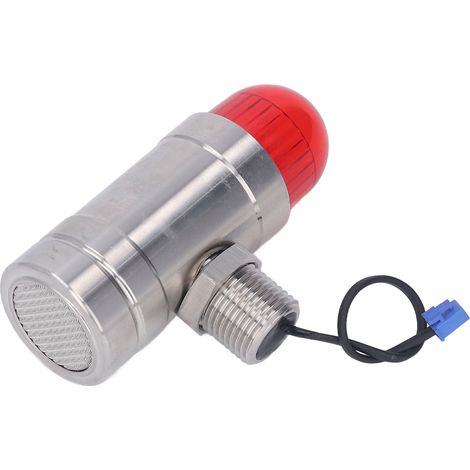 Lampe d'alarme sonore et lumineuse à filetage G1/2, en acier inoxydable étanche, antidéflagrante, pour usage industriel, 24 V CC (1/5)