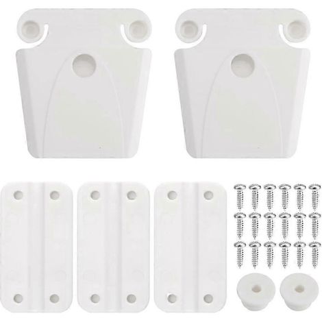 Kit de charnières, loquets et vis pour glacière, comprenant 3 charnières, 2 loquets, 2 supports et 18 vis, compatible avec le modèle Igloo-JXLGV. (1/5)