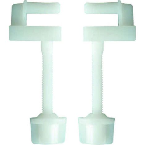 Supporti sedili wc in plastica bianca - 25 cp