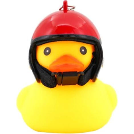 Kids Bike Horn Cute Motorcycle Lights Bell Cycling Duck Light Rubber Duck Bicycle Accessories With LED Light Bells (1/5)