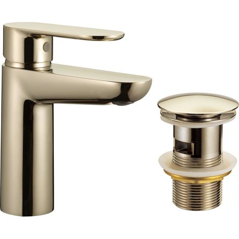 Primaster Waschtischarmatur Prag Farbelightgold Wasserhahn (1/3)