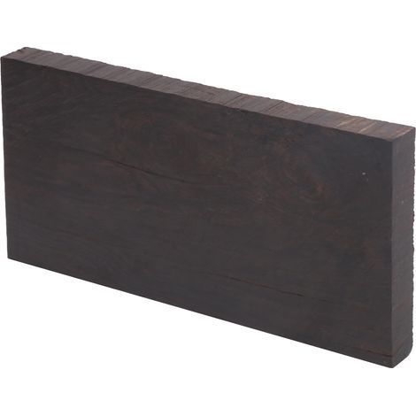Planche en Ébène Noire pour Fabrication de Manches, Luthier et Projets Bois - 120x60x10mm (1/5)