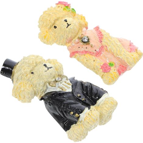 Aimants pour Réfrigérateur Décoration Créative et Adorable Lot de 2 en Résine Forme Chien Super Adhérence, Cuisine et Bureau (1/5)