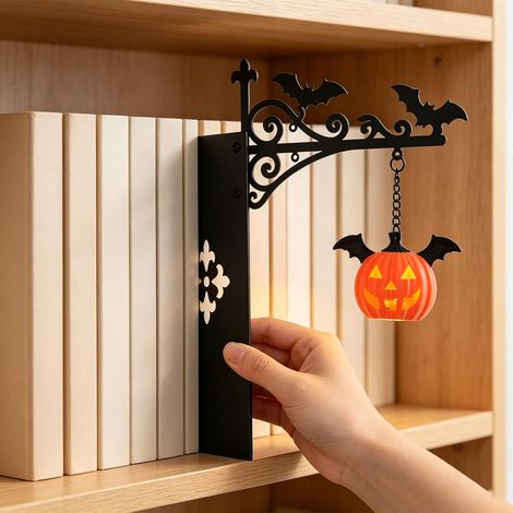 2pcs Lampe de bibliothèque fantôme Lanterne Lumière Décorative D'Étagère Lampe D'Étagère Suspendue Miniature pour chambre, bibliothèque, table de chevet, table, maison, pièce, fêtes, (1/5)