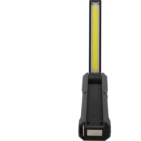 Lampe d'inspection automobile multifonctionnelle COB Lighting avec avertissement magnétique, lampe de travail pliable et portable rechargeable par USB. (1/5)