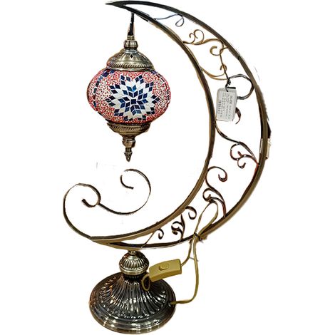 Lampada da tavolo - paralume singolo multicolore