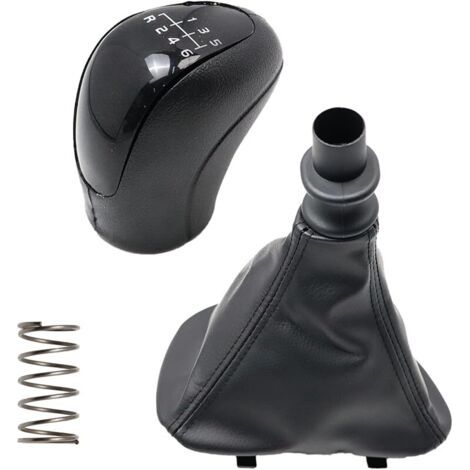 Pair Noir Pommeau Levier Vitesses 6 Rapports Soufflet Levier Boîte Manuelle 6 Vitesses compatible avec Vito Viano W639 2003-2010 959944 (1/5)