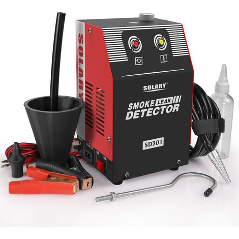SOLARY Machine à Fumée EVAP SD301 – Détecteur de fuite système carburant voiture 12V, Rouge (1/5)