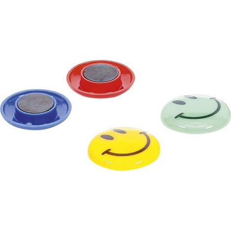 Jeu d'Aimants Smile D.40 mm - 4 pcs - Puissants et Pratiques, Pro - D-Work (1/5)