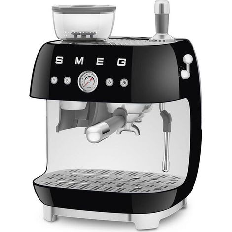 Smeg Espressomaschine, Kaffeevollautomat 50s Style Black, EGF03BLEU (1/4)