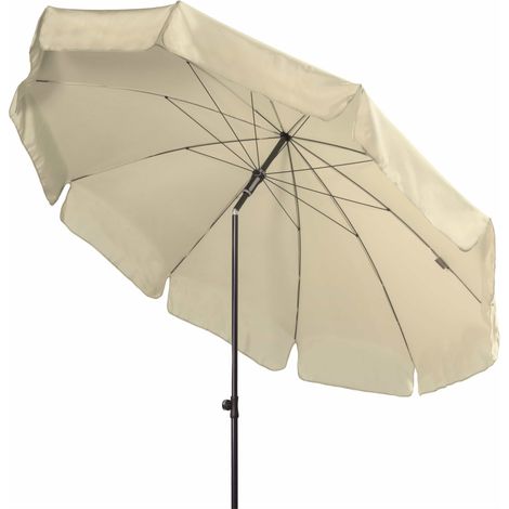 SUNLINE III Gartenschirm knickbarer Sonnenschirm rund-natur Durchmesser 250cm-"101473.8" (1/4)
