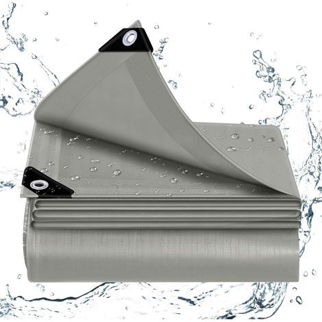 Bâche de protection imperméable 5x5 m – PE 140 g/m² – Anti-UV – Résistante aux intempéries – Protection optimale pour objets extérieurs (1/5)