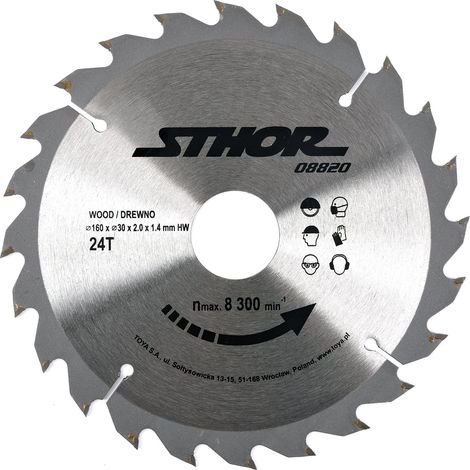 Sägeblatt Sthor 08820 160 mm 24 Zähne