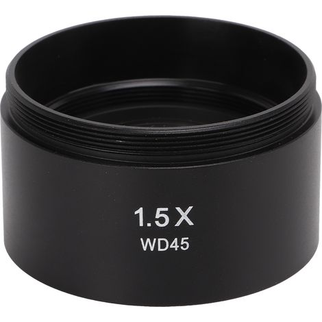 Objectif auxiliaire 1,5X pour microscope stéréo zoom, filetage 48mm, adapté au microscope trinoculaire (1/5)