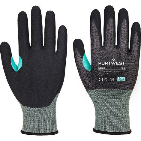 Guante CS Cut F13 Nitrilo - Máxima Protección y Agarre - Negro - Talla XS (1/2)