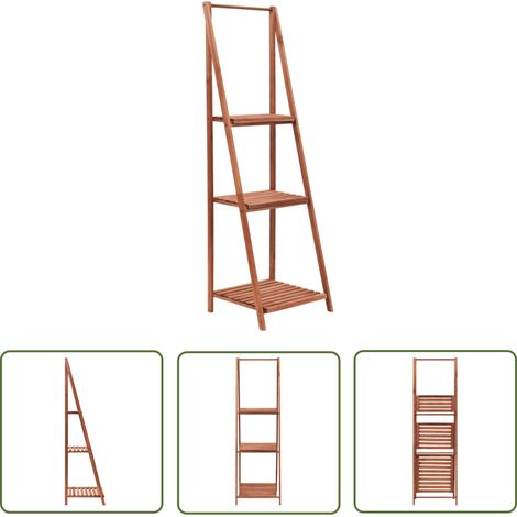 The Living Store Pflanzenständer Zedernholz 45x40x145 cm - Pflanzenständer - Holzregal - Blumenschrank - Gartendeko - Zedernholzmöbel (1/5)
