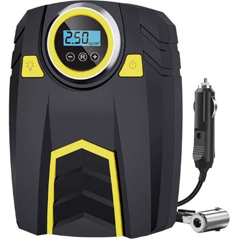 Pompe à Air pour Voiture, Gonfleur De Pneus De Voiture, Éclairage de Nuit Compact avec 3 Niveaux de Luminosité pour Maison, Jouets et Équipements Sportifs (1/5)