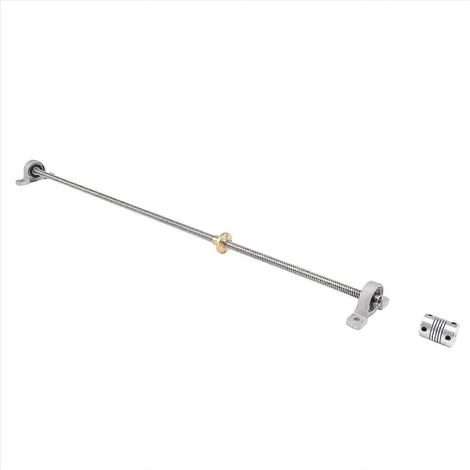 Tige de vis-mère T8 8 mm 500 mm avec écrou, montage sur palier, kit CNC pour imprimante 3D (1/5)