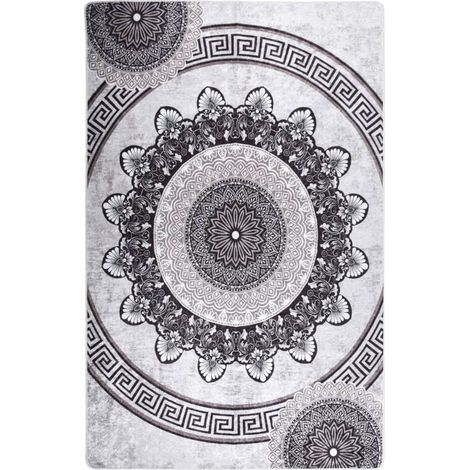 Tapis de salon Style Moderne Tapis de sol - Tapis lavable antidérapant 160x230 cm Multicolore BV231389 - BonneVie (1/5)