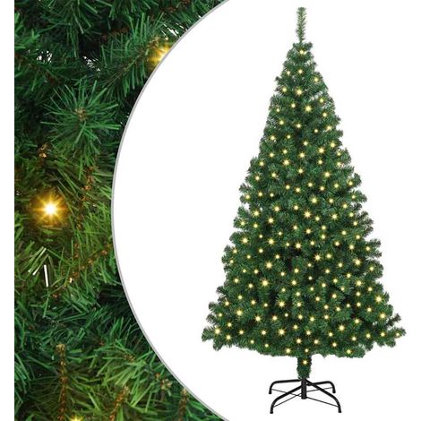 Árbol de Navidad artificial Verde 180 cm PVC y Acero y Plástico vidaXL (1/5)