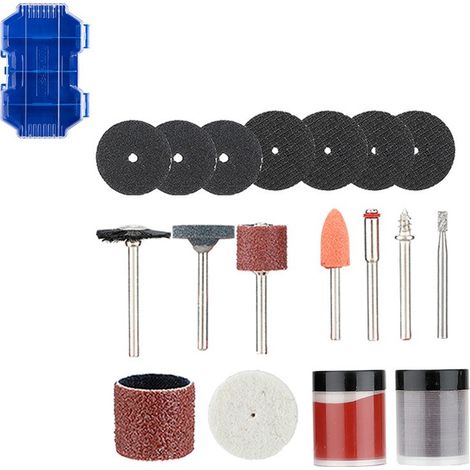 Kit de 80 accessoires pour outils électriques Wadfow tige 1/8 (1/4)