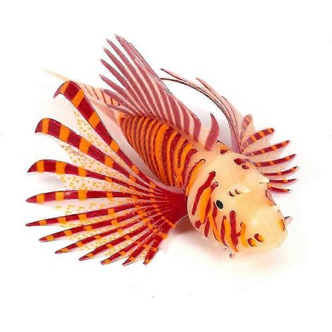 Ornements fluorescents pour aquarium, poissons artificiels 3D en silicone, décorations pour aquarium (1/5)