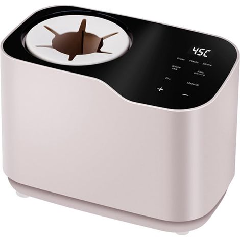 Wasserloser Babyflaschenwärmer, Milchwärmer mit thermostatischer Stromversorgung, Rotationsheizung, geräuscharm, Babyflaschenwärmer für sicheres Heizen