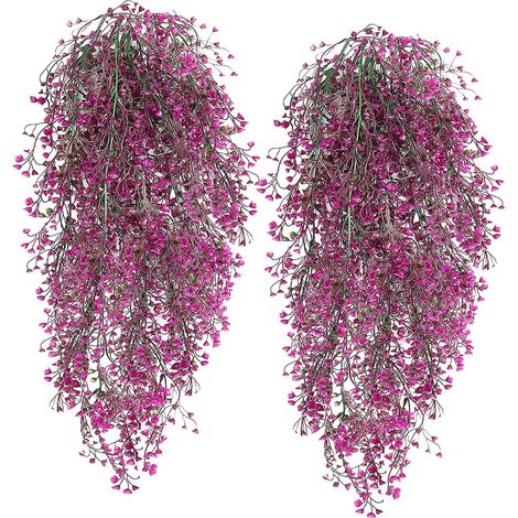 Plante Artificielle Suspendue - Lierre Faux - 76 cm - Résistant Aux UV - Pour Intérieur Et Extérieur - 2 Pièces (1/5)