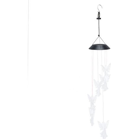 Solar-Windspiel mit Lichtsensor – Engelsfigur, wasserdichte Gartendekoration, mehrfarbige LED (1/5)