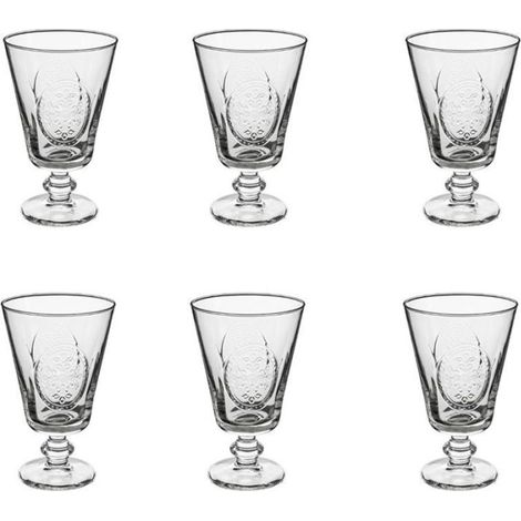 Lot de 6 Verres à Vin "Countryside" 35cl Transparent