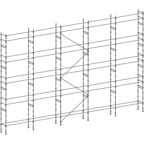 Echafaudage façadier 160 m² lisses
