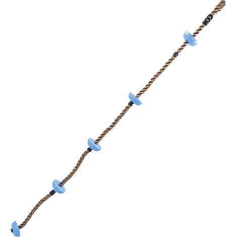 Corde d'escalade avec siège balançoire pour aire de jeux - Équipement de jardin bleu pour enfants