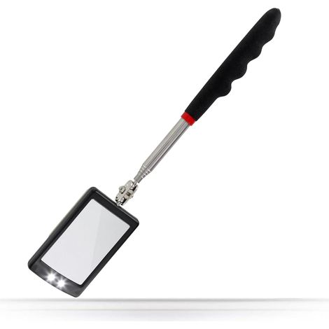 Kit miroir télescopique avec LED rétractable de 29 à 88 cm (1/5)