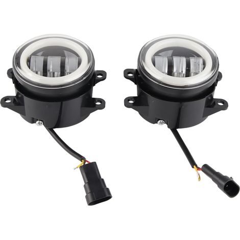 Lumières Tout-terrain Rondes, Feux de Travail Antibrouillard à LED, Projecteur de Brouillard de 3,5 Pouces, Lampe de Brouillard de Conduite Universelle pour Voitures et Motos (1/5)