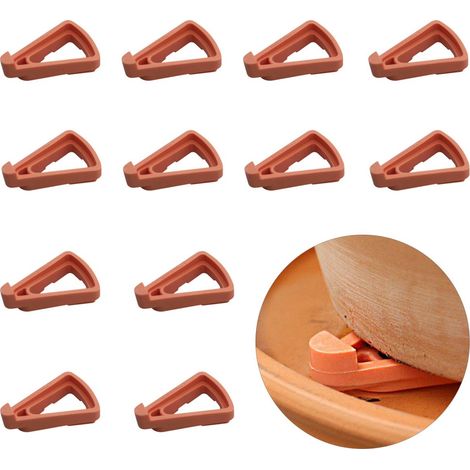 12 pieds triangulaires pour pots de fleurs, supports invisibles pour pots de fleurs, 7 x 5,5 x 2 cm, pour une utilisation intérieure et extérieure (1/5)