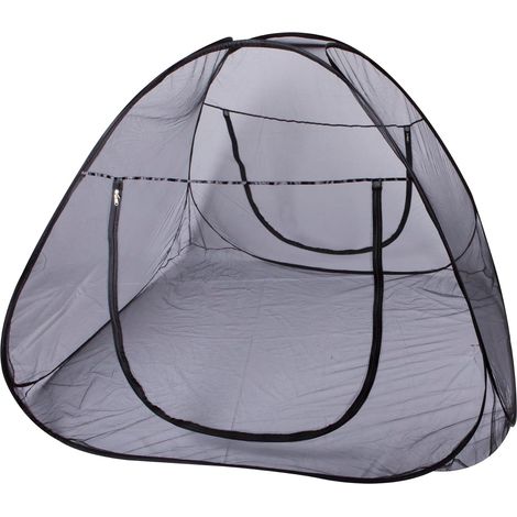 Pop-UP Grande moustiquaire pour lit Double, Filet de Camping, Anti-Insectes, Filet de lit, 180 x 200 cm, Anthracite (1/5)