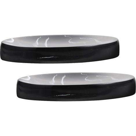 Porte-savon à motif marbre, lot de 2, réutilisable. (1/5)