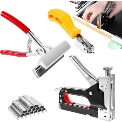 Pince à toile Ensemble d'outils en acier inoxydable pour projets multi-usages tissu, tapis, travaux d'aiguille, bureaux, studios - (1/5)